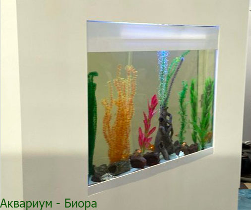 встроенный аквариум фото